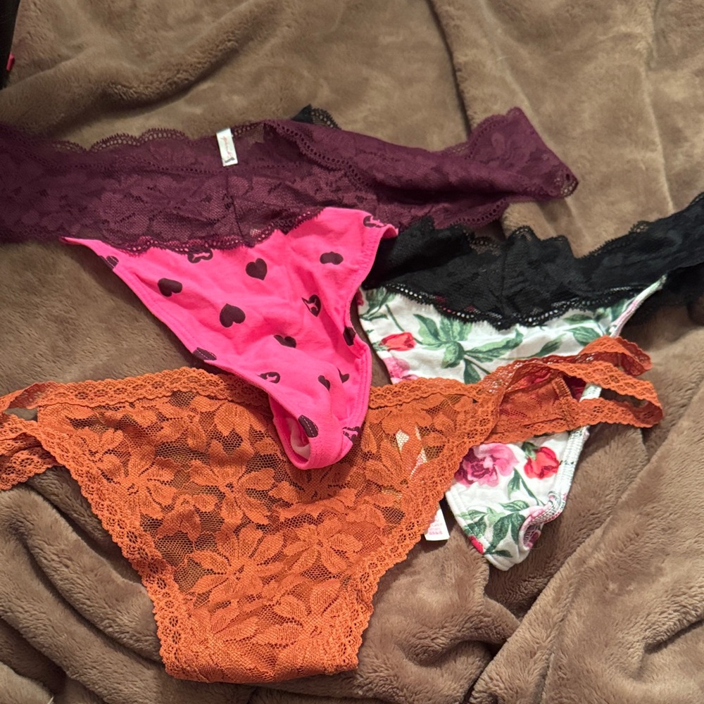 Lace and Floral Victoria secret pink underware